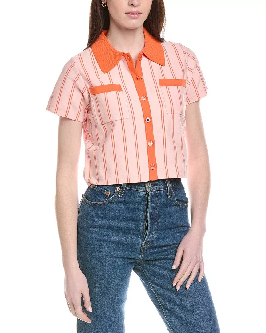 Line & Dot Rheba Stripe Sweater Top