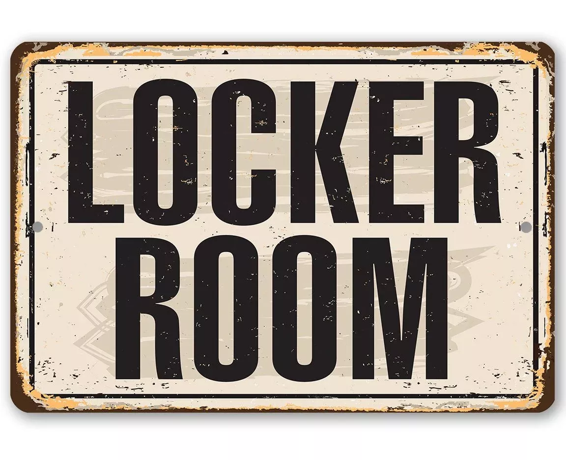 Locker Room - Metal Sign