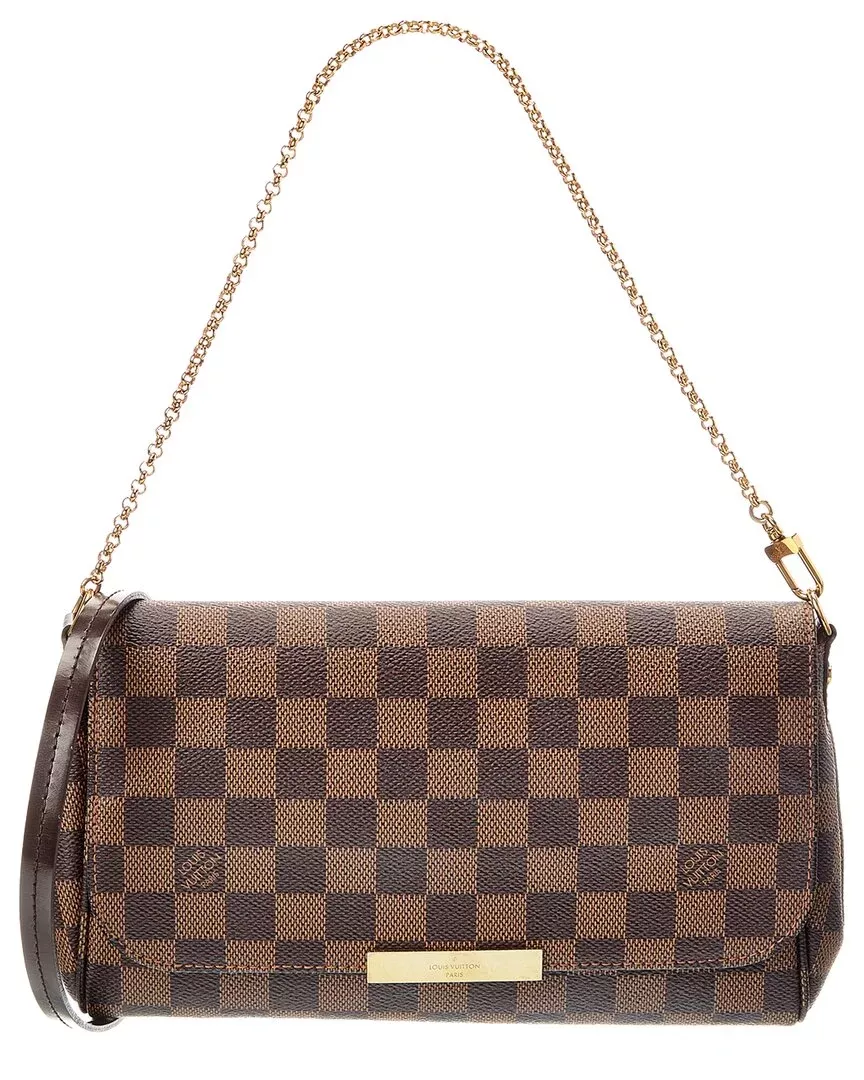 Louis Vuitton Brown Damier Ebene Favorite Mm (Authentic Pre-Loved)