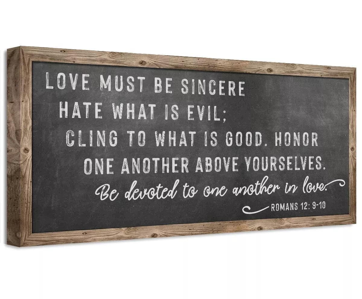 Love Must Be Sincere - Canvas