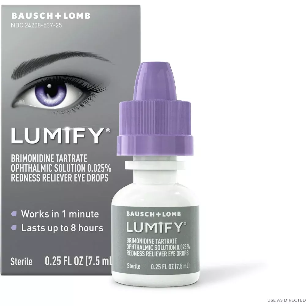 Lumify Eye Drops, Redness Reliever, Large Size 0.25 Fl Oz