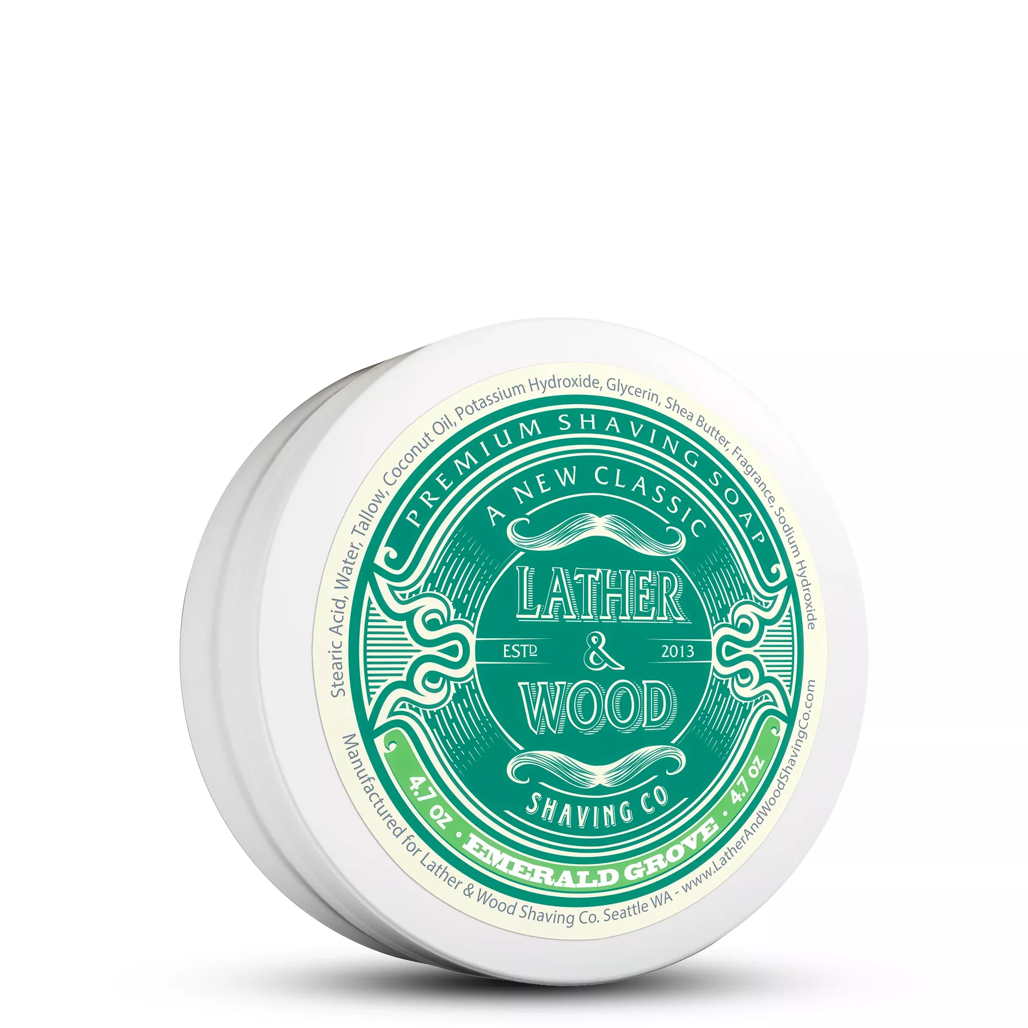 Luxury Shaving Soap - Emerald Grove