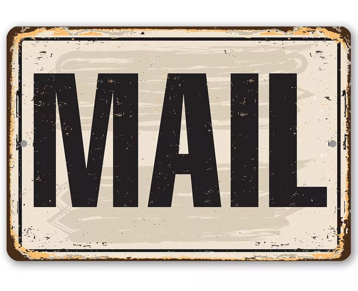Mail - Metal Sign