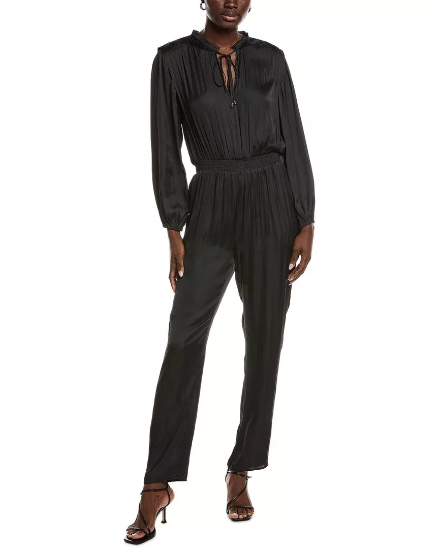 Maje Tie Neck Jumpsuit