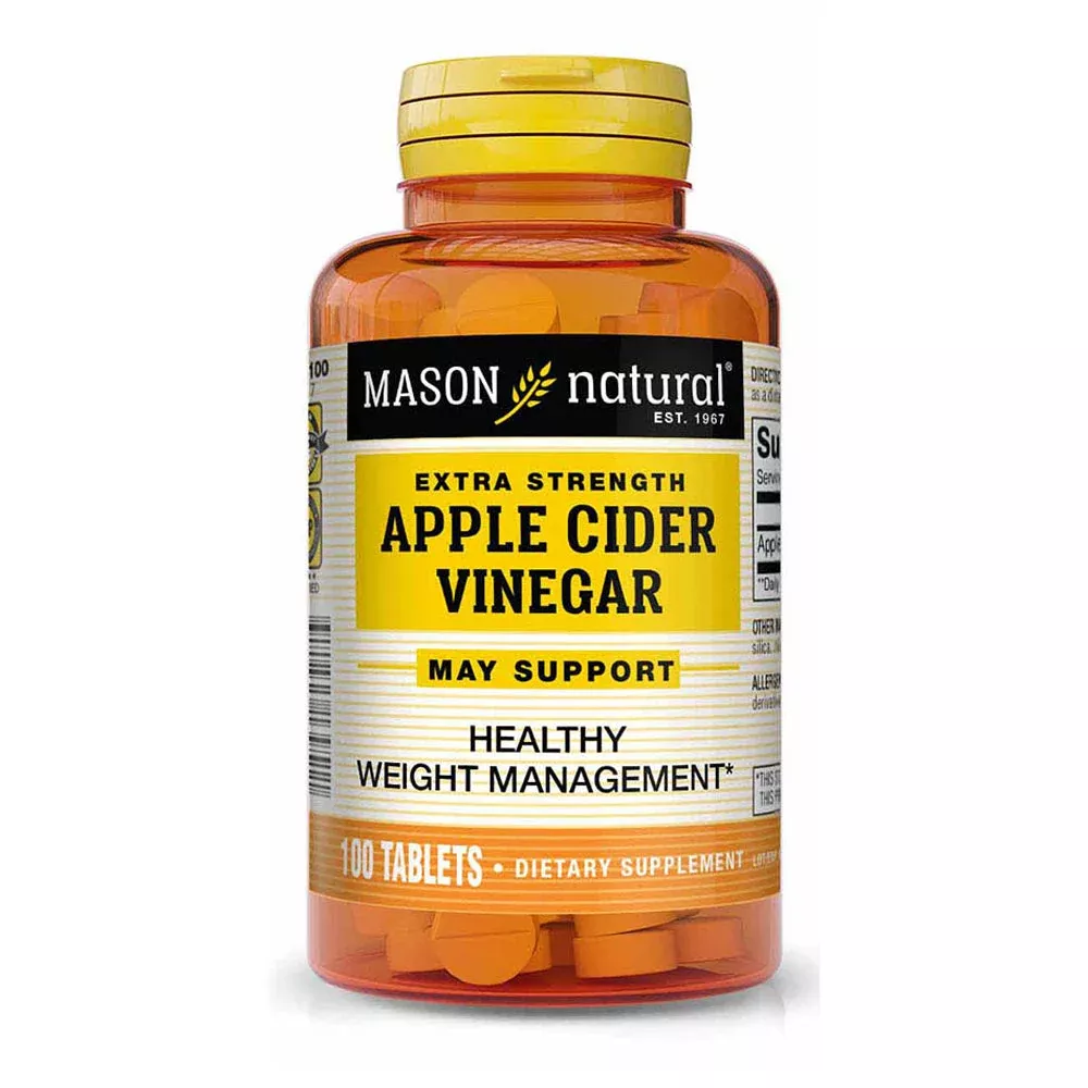 Mason Natural Extra Strength Apple Cider Vinegar, 100 Tablets