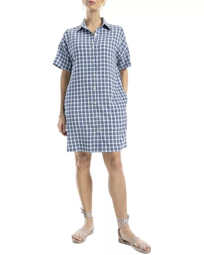Max Studio Button-Front Shirtdress