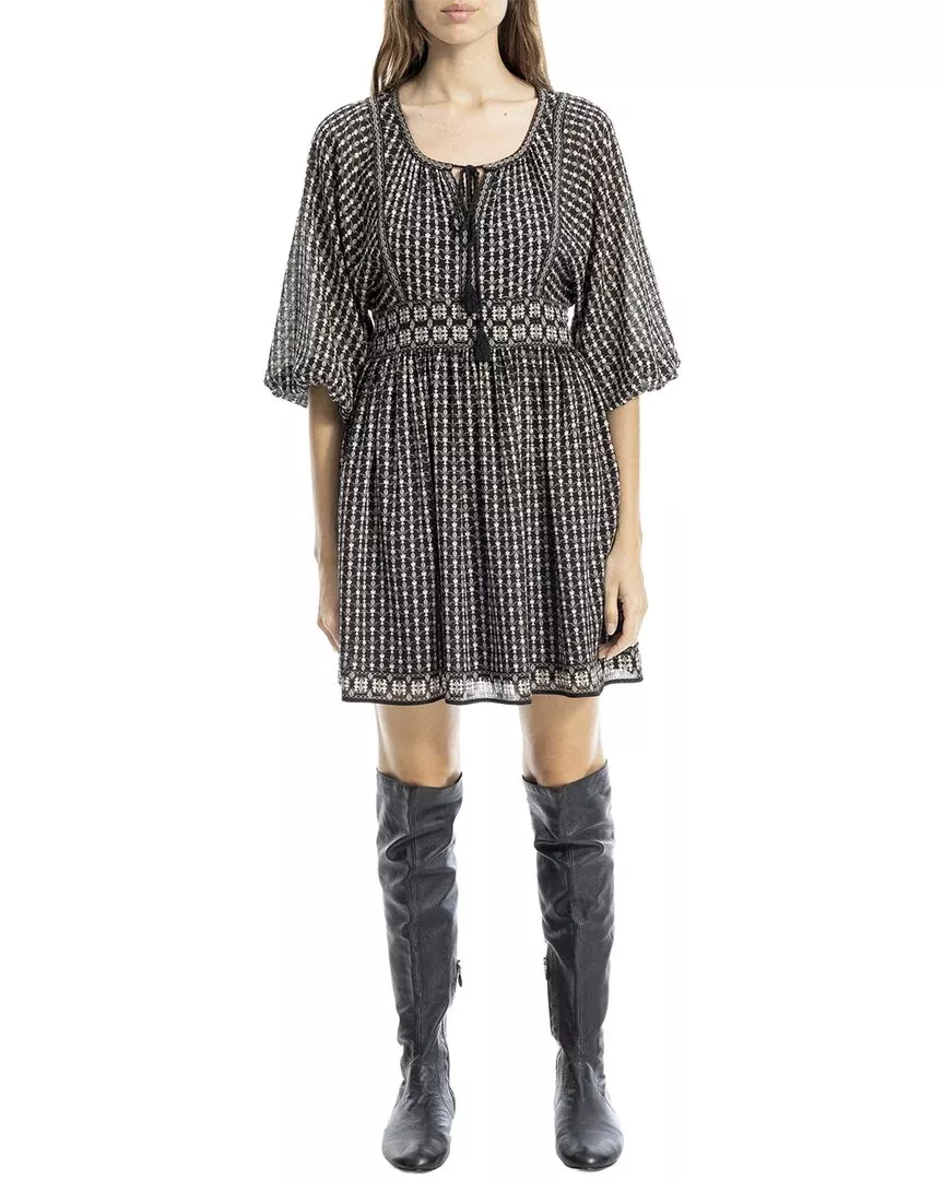 Max Studio Puff Sleeve Mini Dress