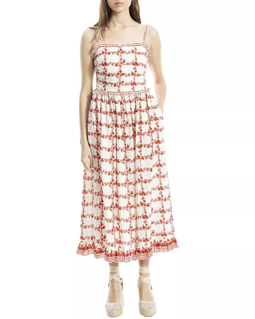 Max Studio Straight Neck Spaghetti Strap Maxi Dress