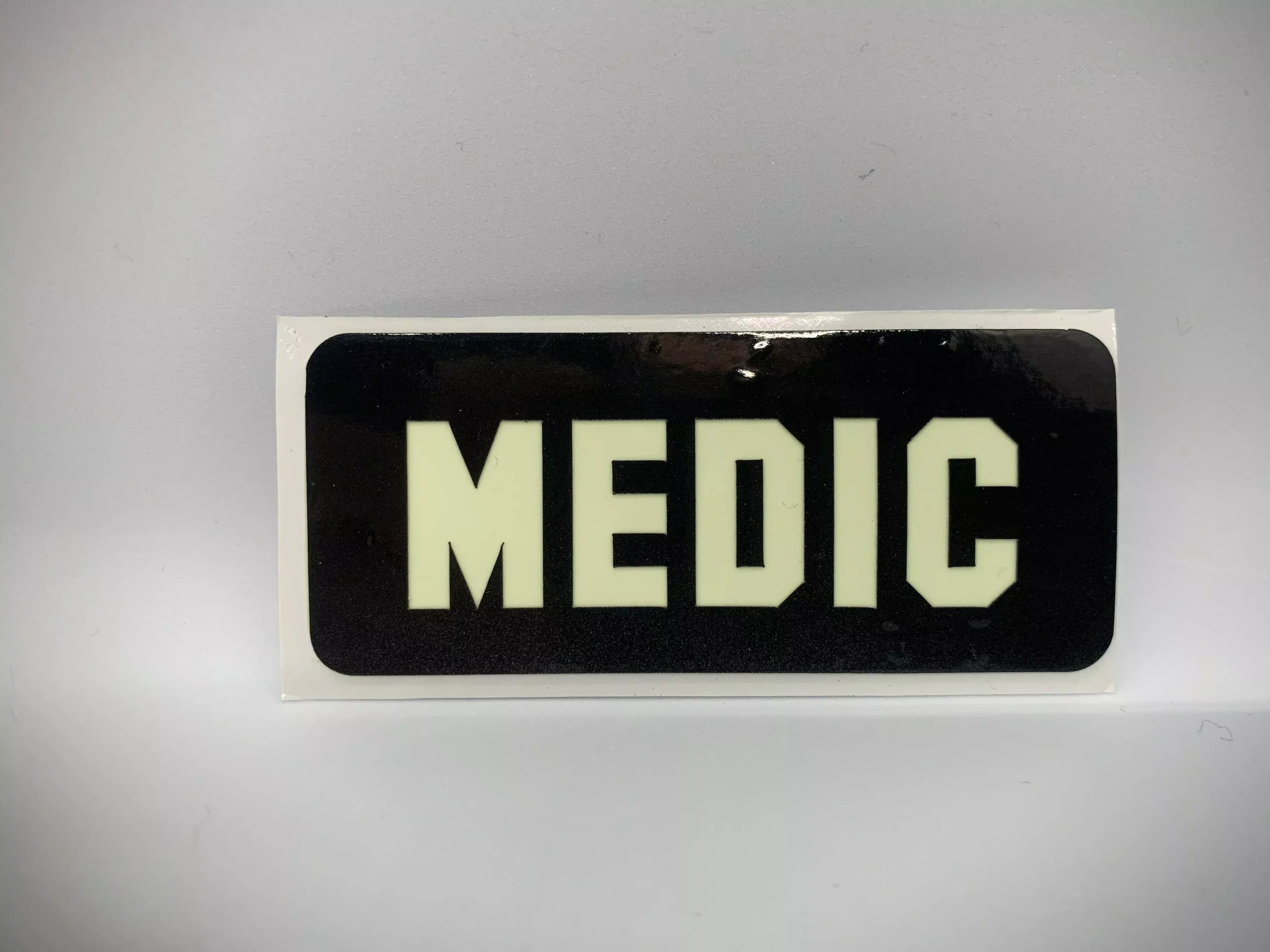 MEDIC REFLECTIVE GLOW IN THE DARK HELMET DECAL