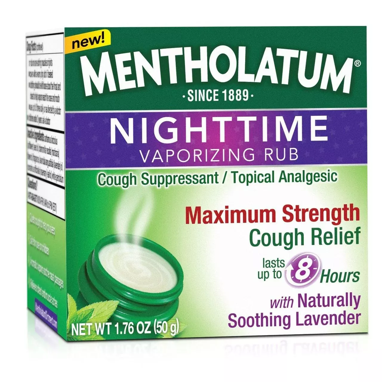 Mentholatum Nighttime Vaporizing Rub Maximum Strength Cough Relief