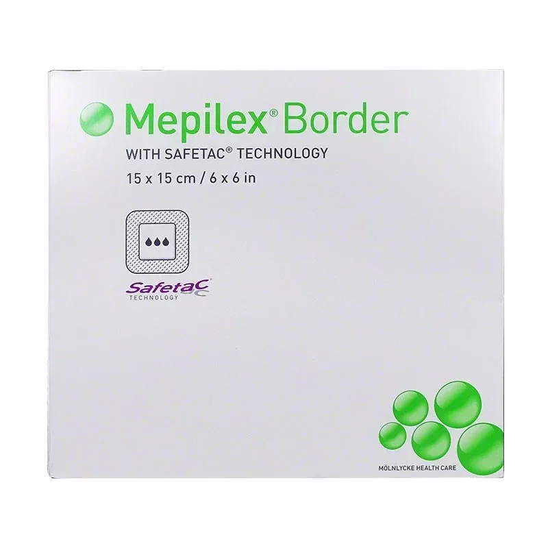 Mepilex Border 6" X 6" Self-Adherent Foam Dressing 5/bx