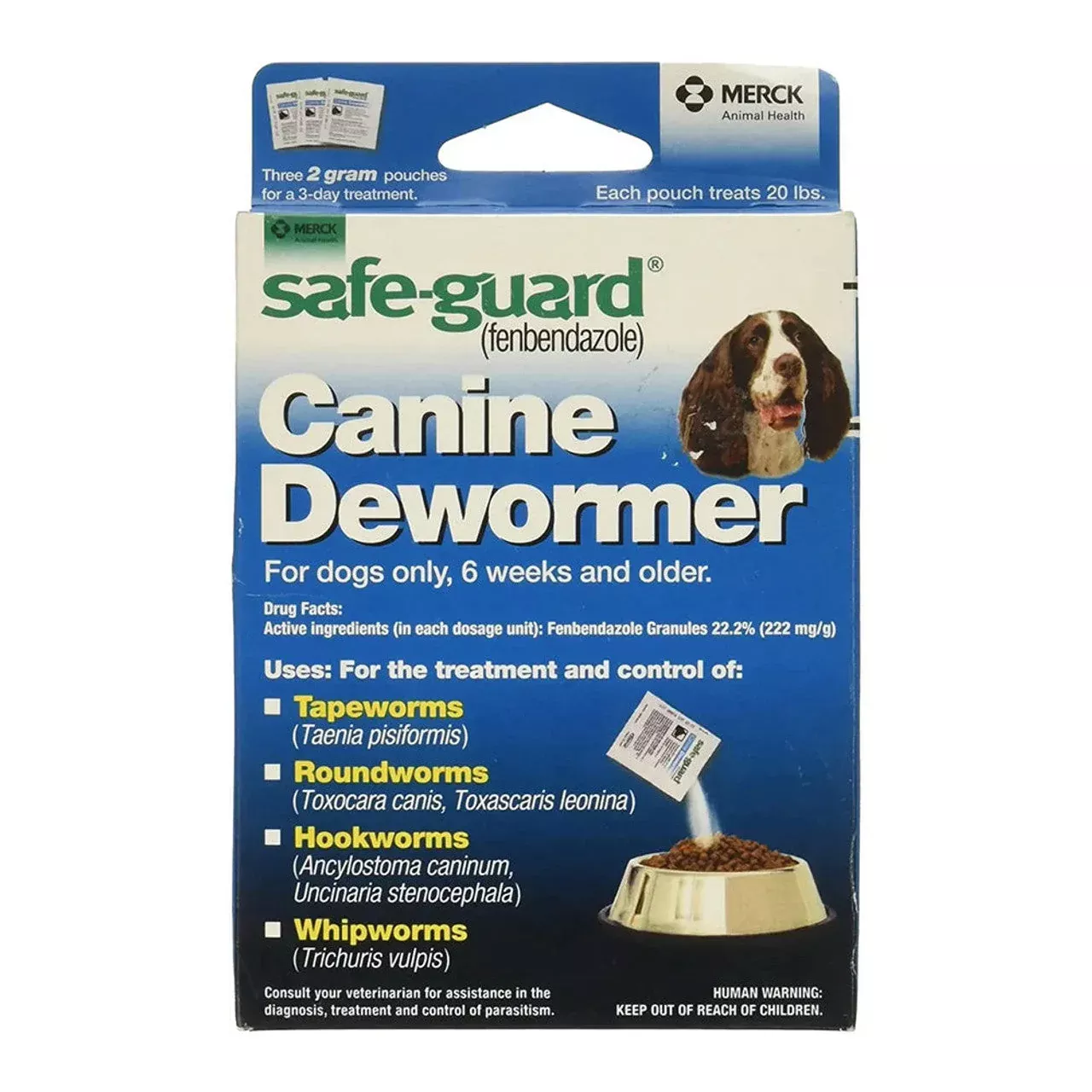 Merck Safeguard 2-gram Canine Dewormer