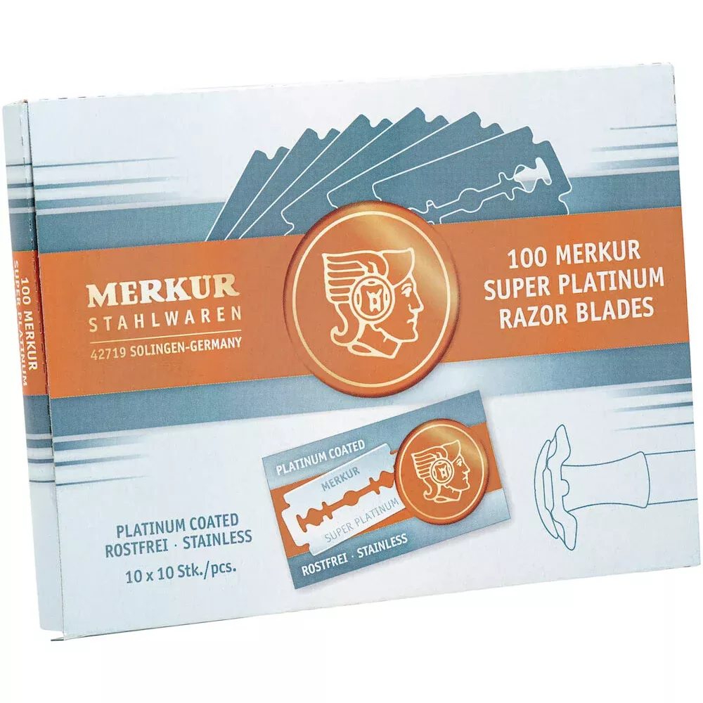 Merkur Super Platinum Razor Blades - 100 Pack