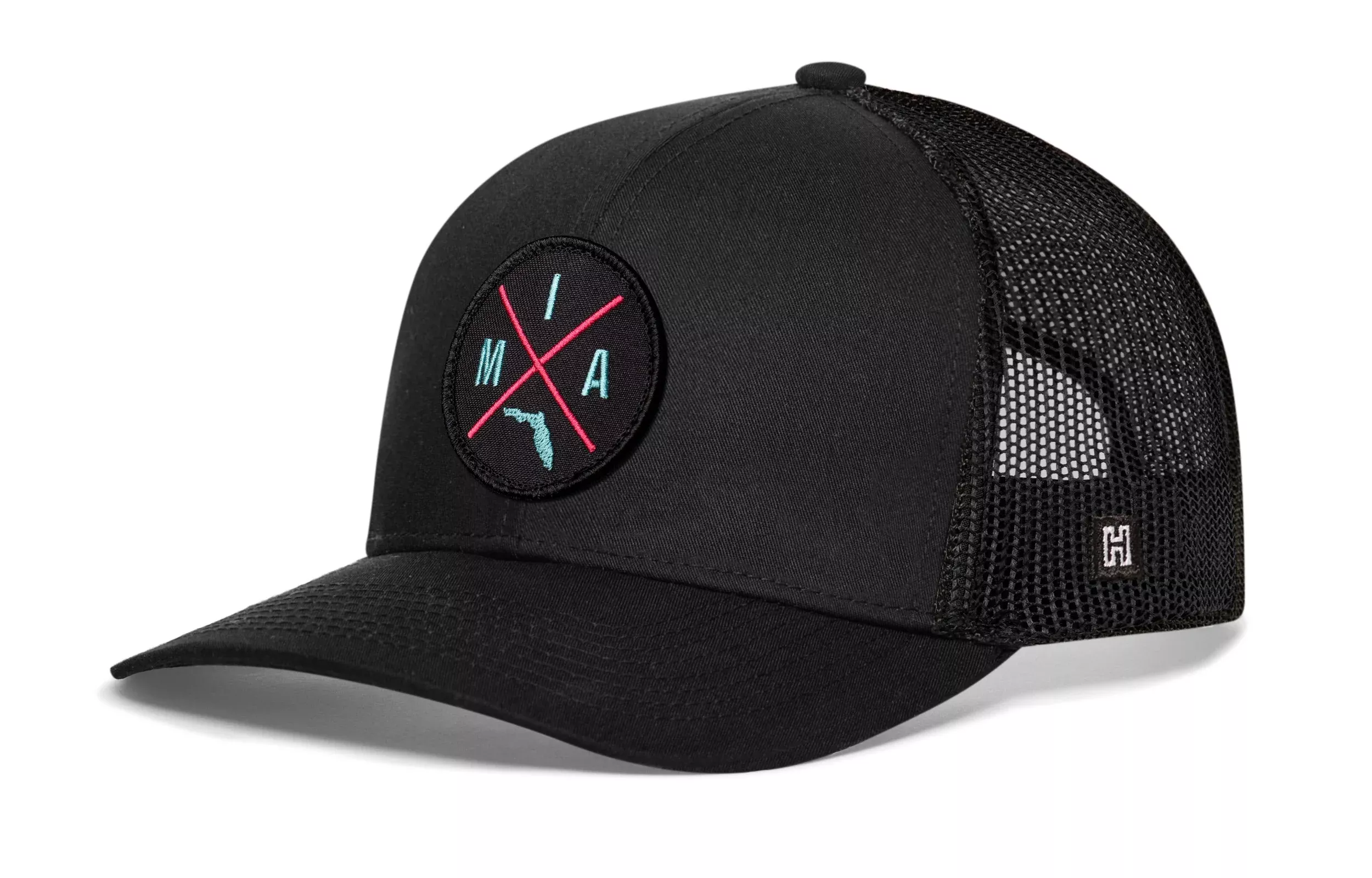 Miami Trucker Hat|Pink & Teal MIA X Snapback