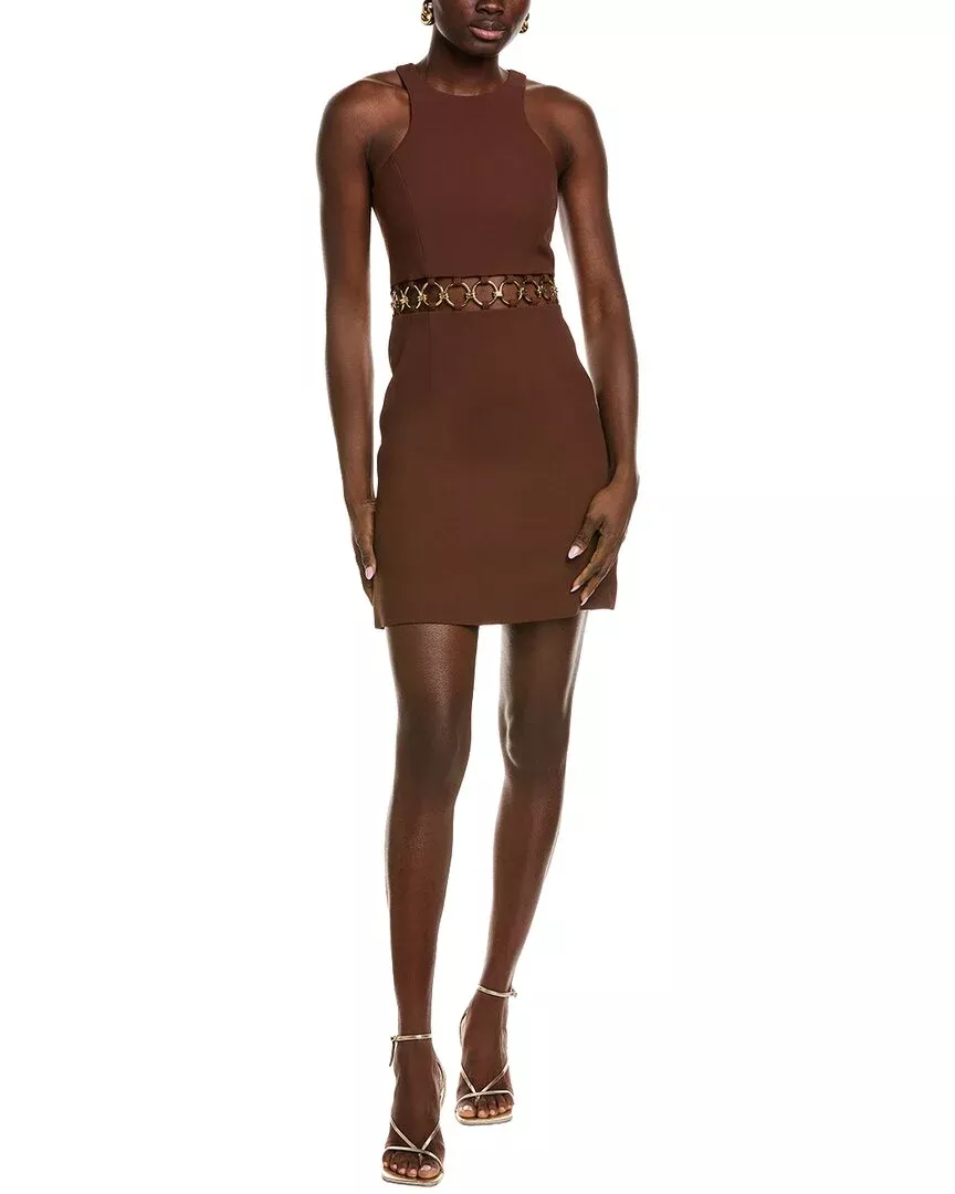 Michael Kors Collection Ring Cutout Mini Dress