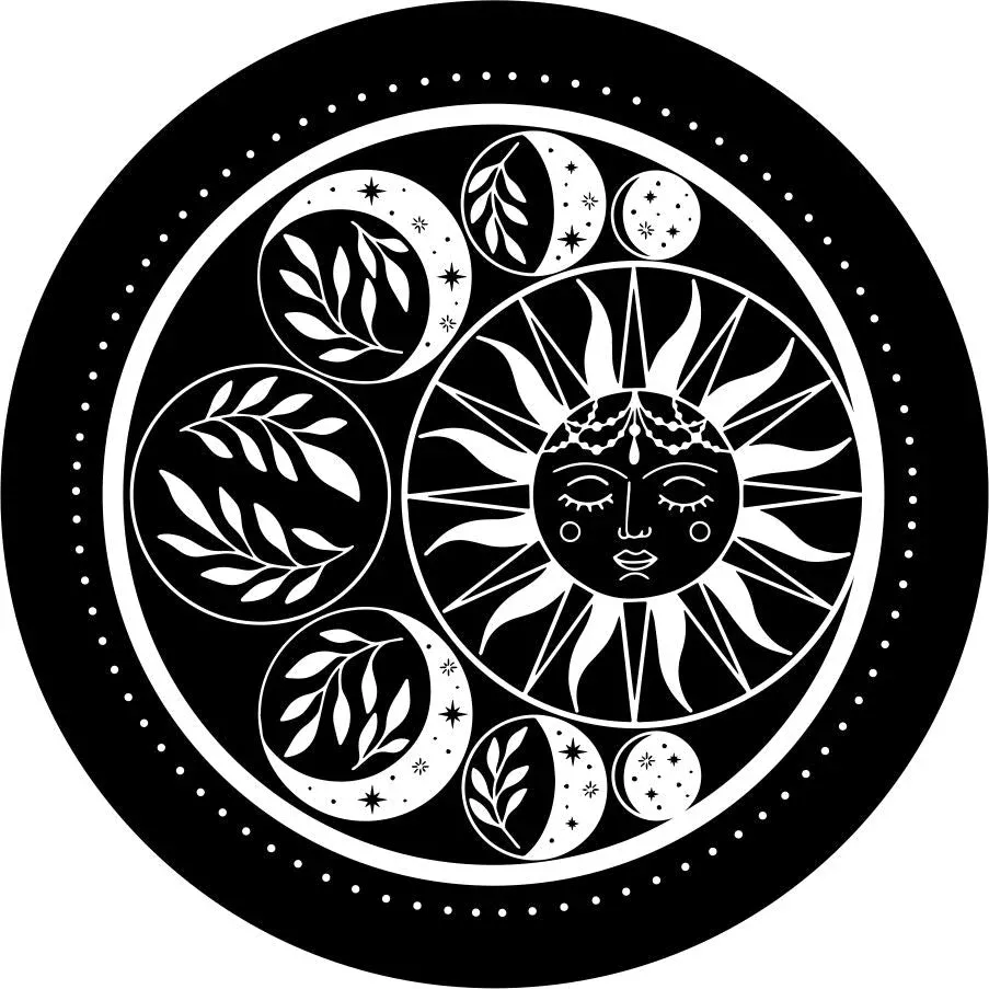 Moon Phase Around the Sun