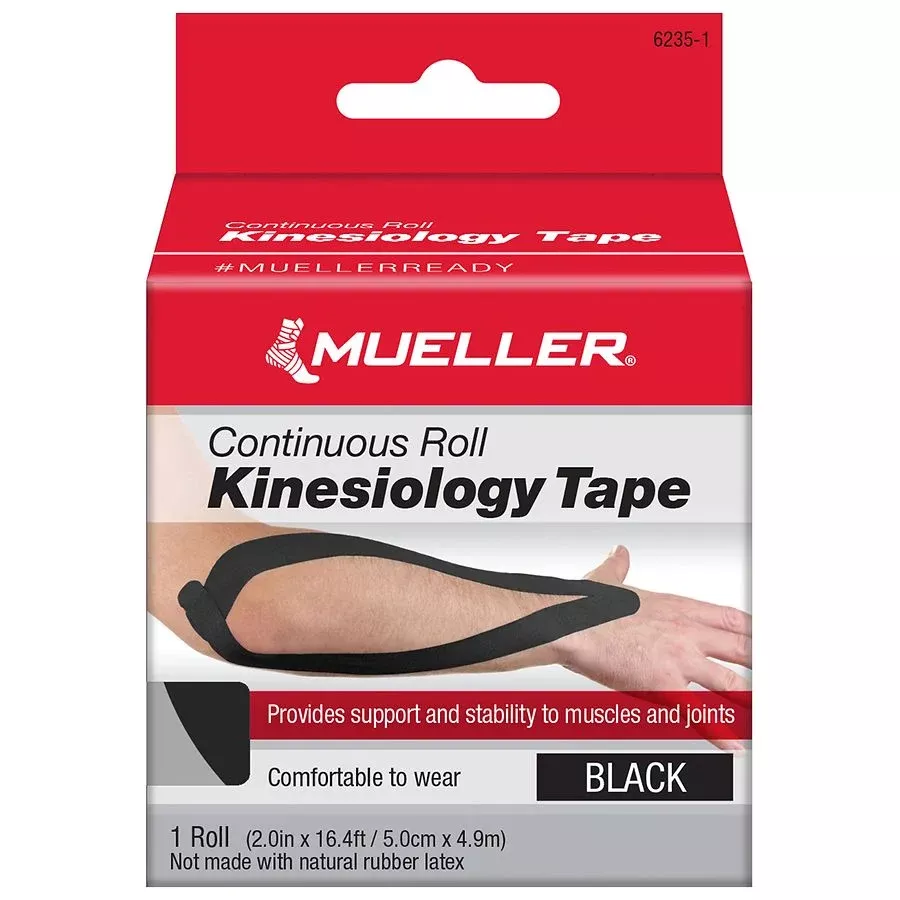 Mueller Kinesiology Tape – Continuous Roll (Black)
