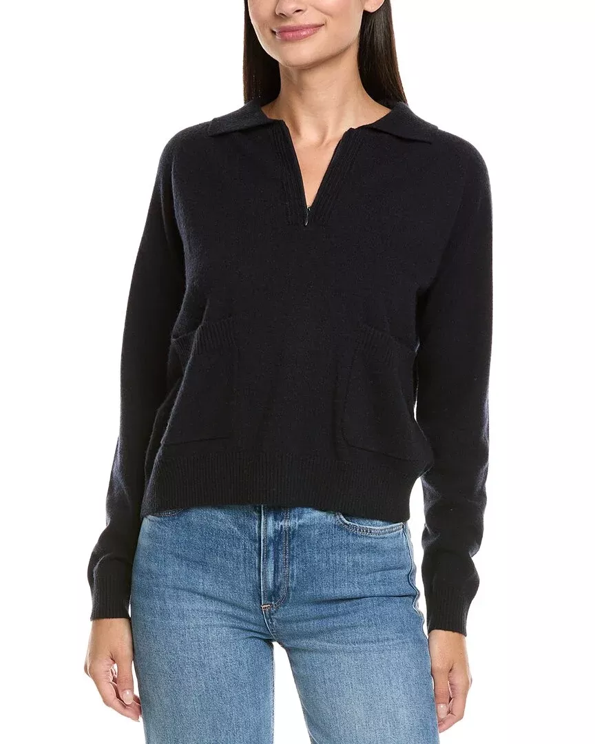 Naadam Wool & Cashmere-Blend 1/4-Zip Pullover