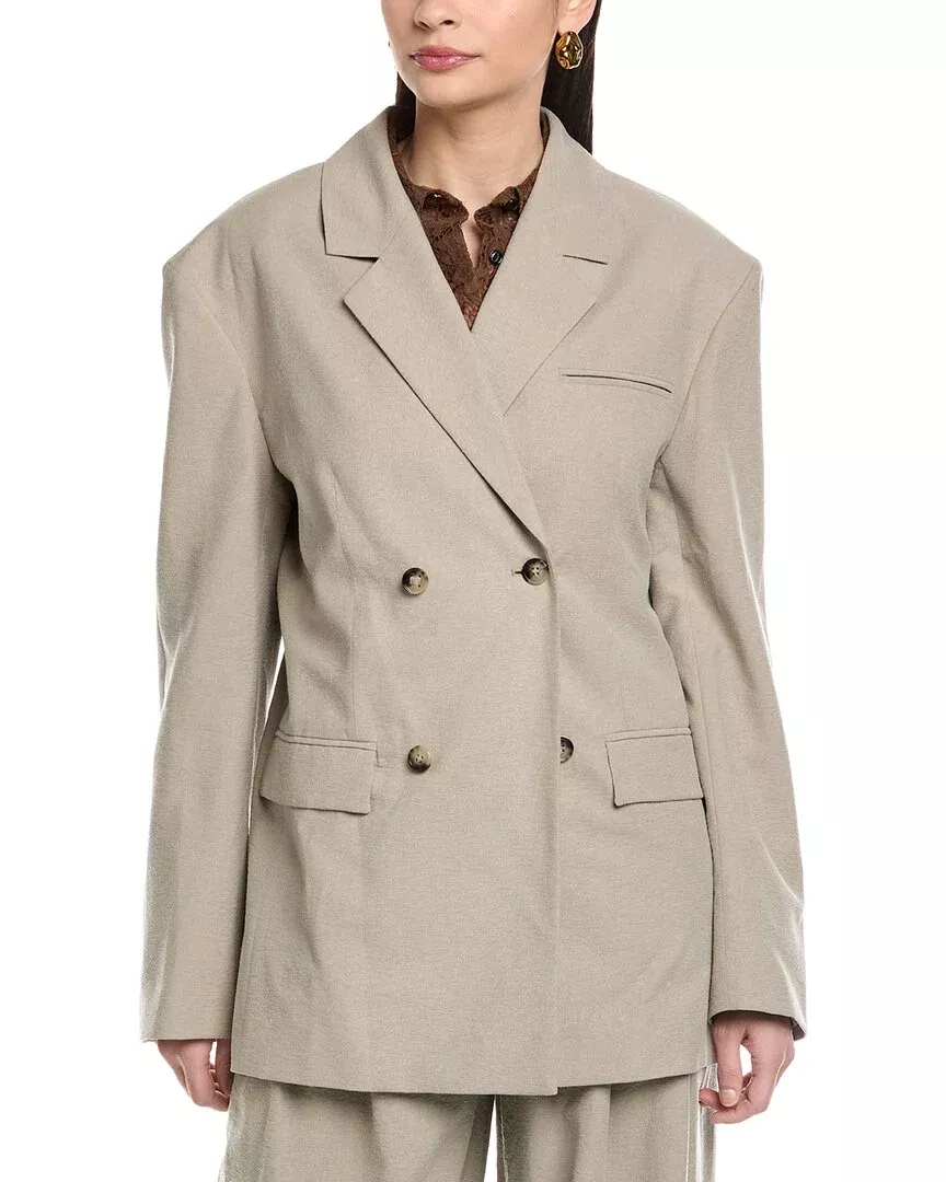 Nanushka Diante Silk-Blend Blazer