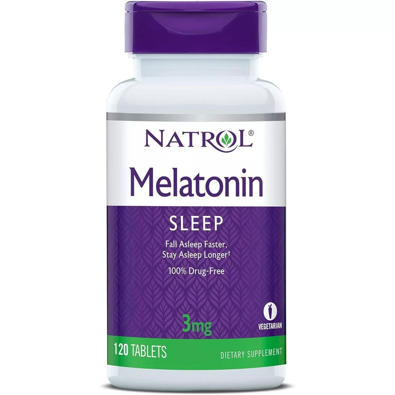 Natrol Melatonin – 3 mg (120 Vegetarian Tablets)