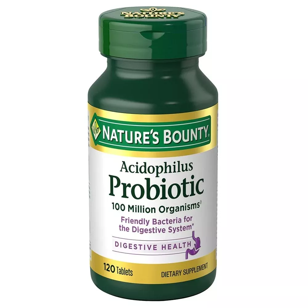 Nature's Bounty Acidophilus Probiotic Supplement Tablets