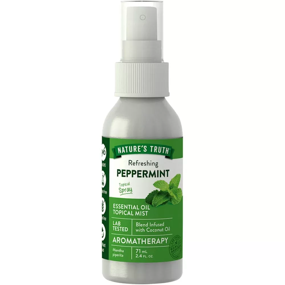 Nature's Truth Refreshing Peppermint Essential Oil Spray, 2.4 oz