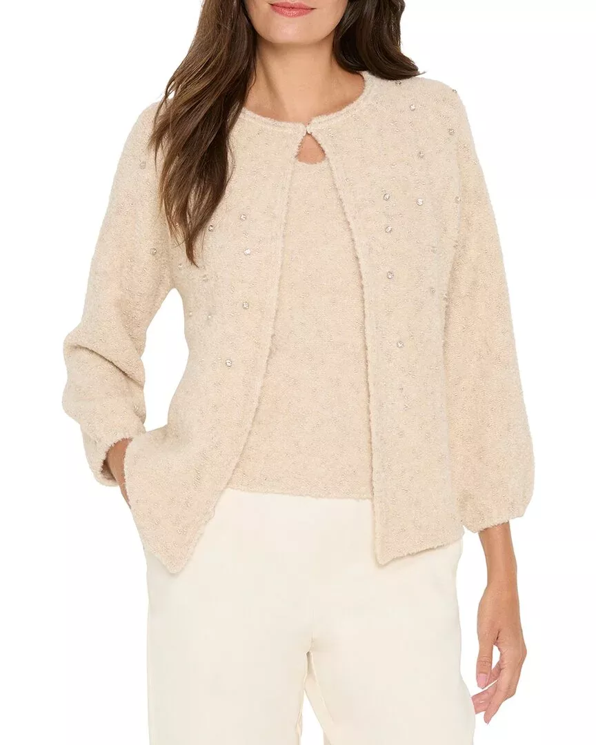 Nic+Zoe Cozy Lurex Nep Cardigan