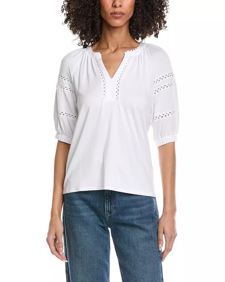 Nicole Miller Solid Blouse