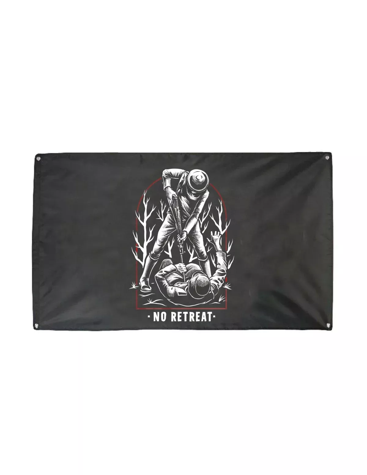 No Retreat Banner