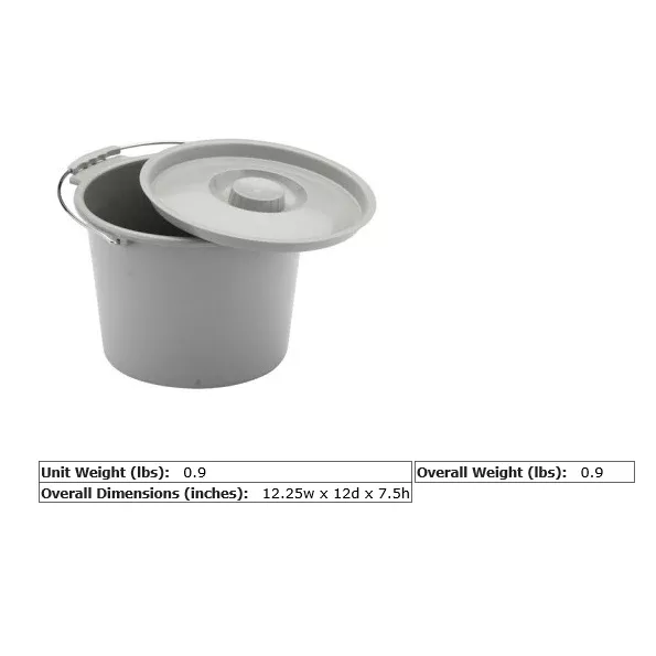 Nova Commode Replacement Bucket With Lid