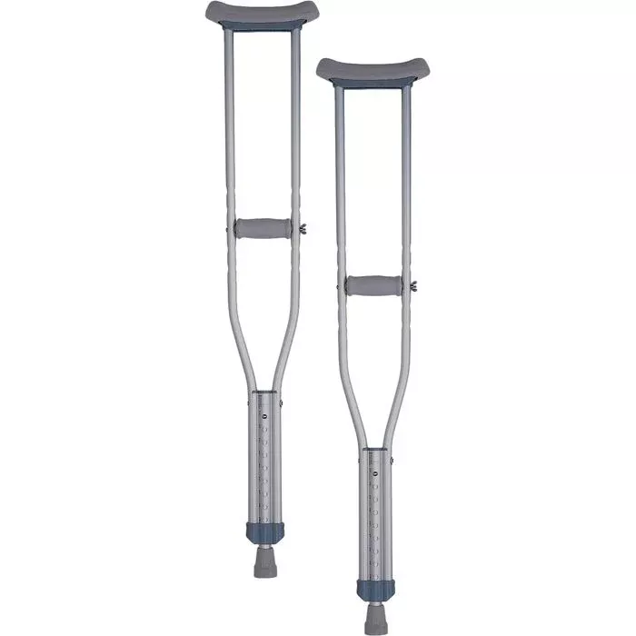 NOVA Pediatric Aluminum Push-Button Crutches (Pair)