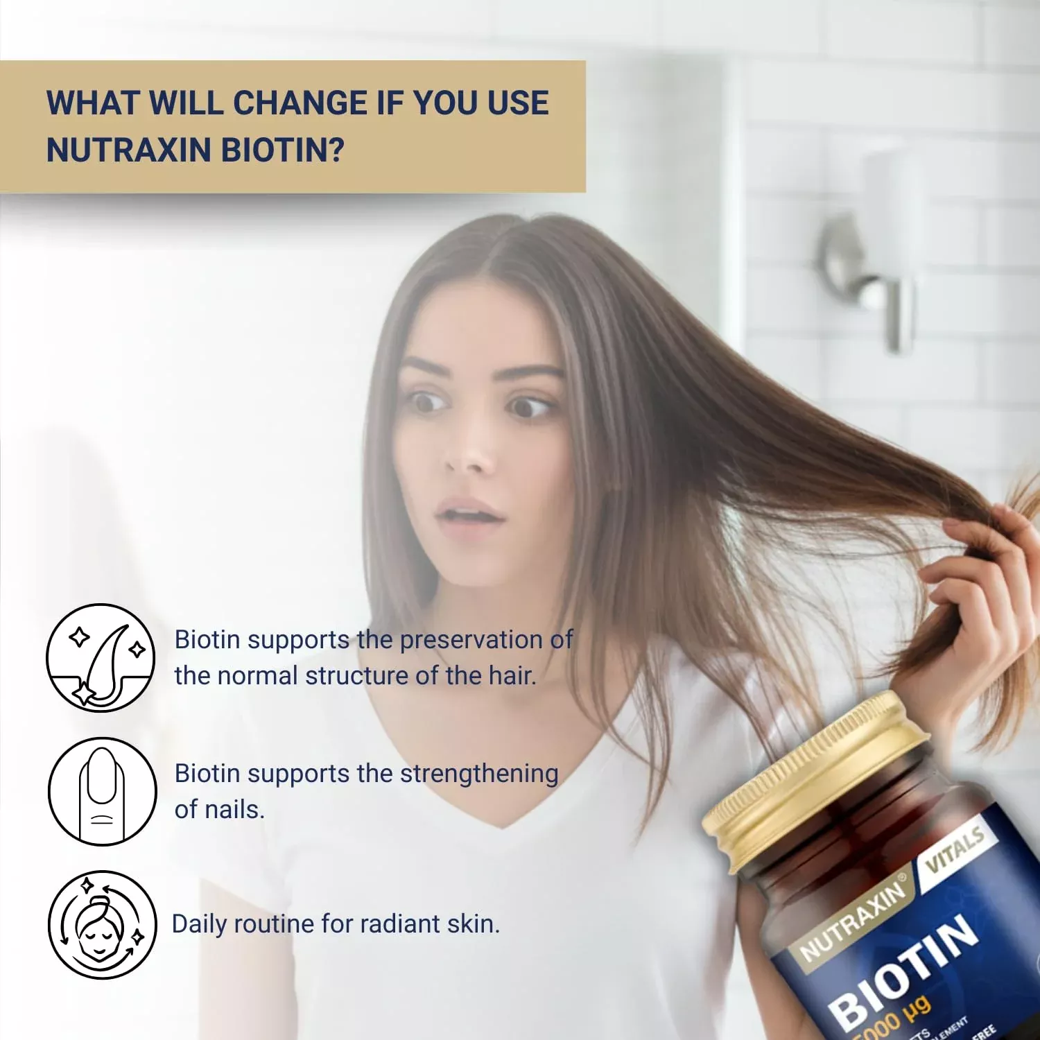 Nutraxin Biotin 5000mcg 30 Tablets