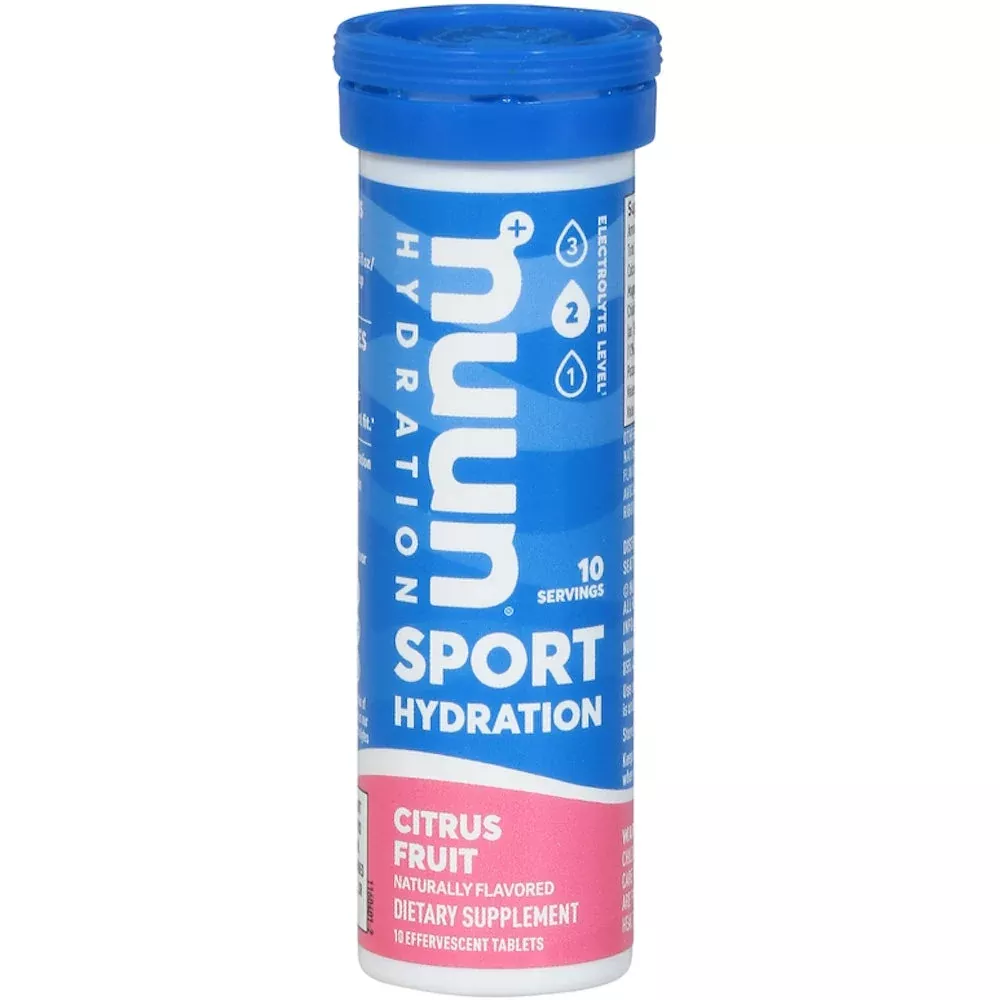 Nuun Sport Electrolyte Hydration Tablets, Citrus Fruit, 10 Count