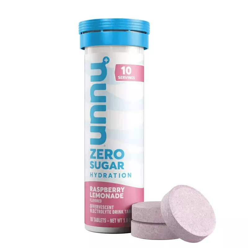Nuun Sport Zero Sugar – Raspberry Lemonade (10 Tabs)
