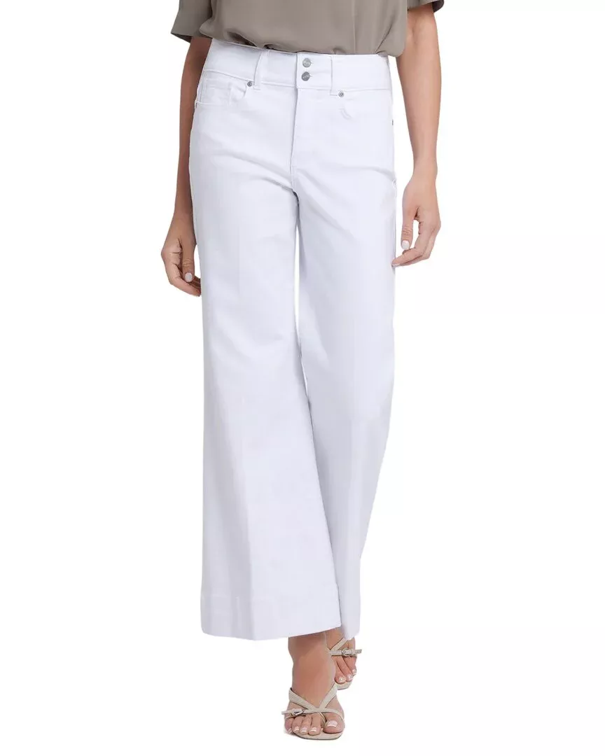 Nydj Mia Optic White Palazzo Jean