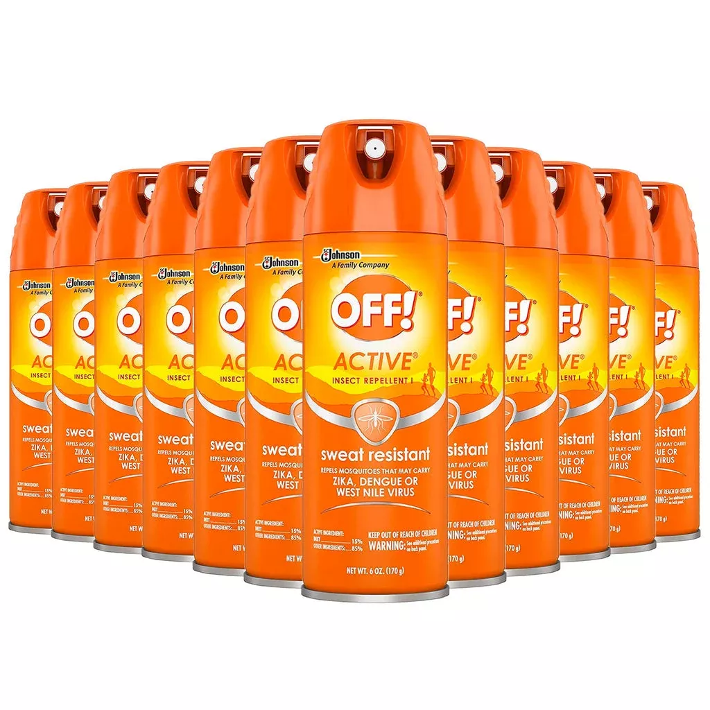 Off! Active Insect Repellent Spray Sweat Resistant 6 oz