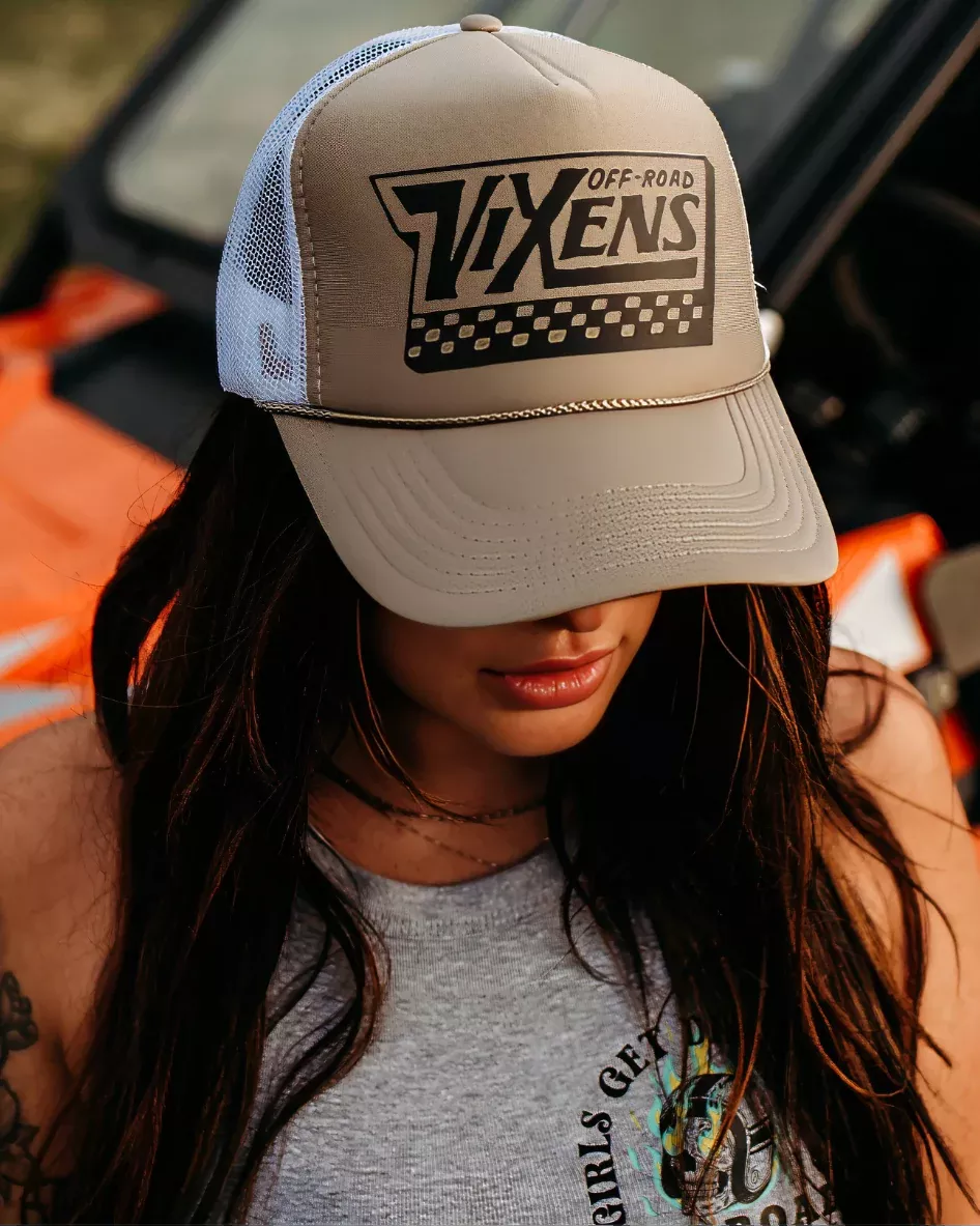 Off the Wall Foam Trucker -Khaki/White
