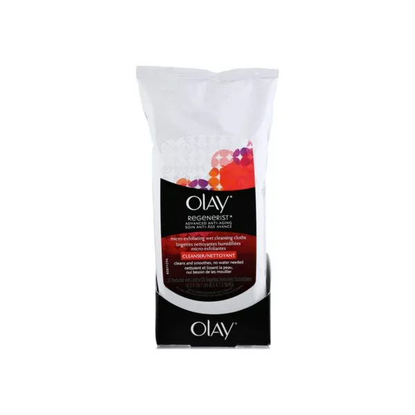 Olay Wet Cleansing Cloths, Advanced, Anti-Aging, Micro-Exfoliating