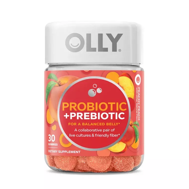 Olly Probiotic + Prebiotic Gummies - Peachy Peach