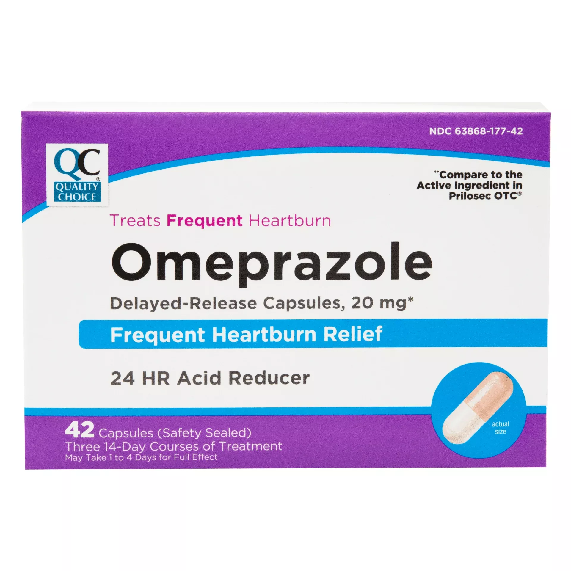 Omeprazole 24HR Delayed Release Tablets 20 mg - 42 Count