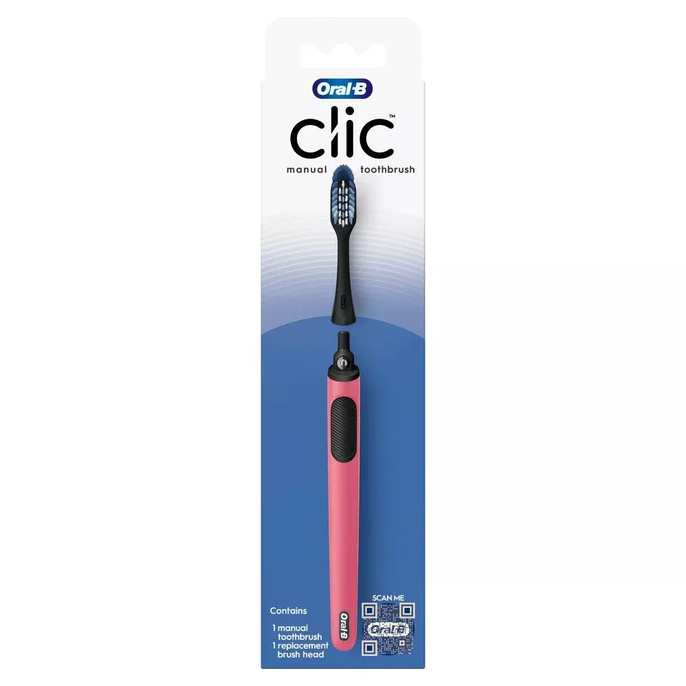 Oral B Clic Toothbrush Handle With Replaceable Brush Head - 1ct
