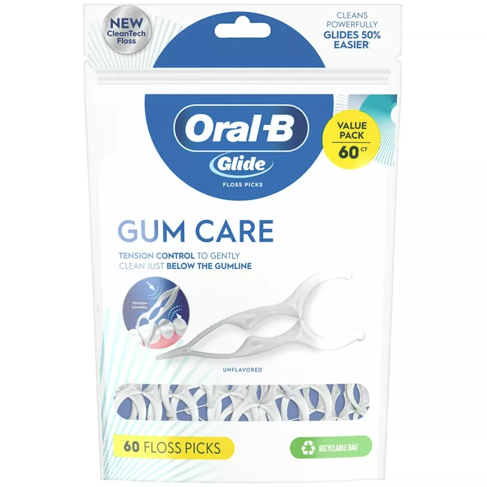 Oral-B Glide Gum Care Floss Pick, 60 EA