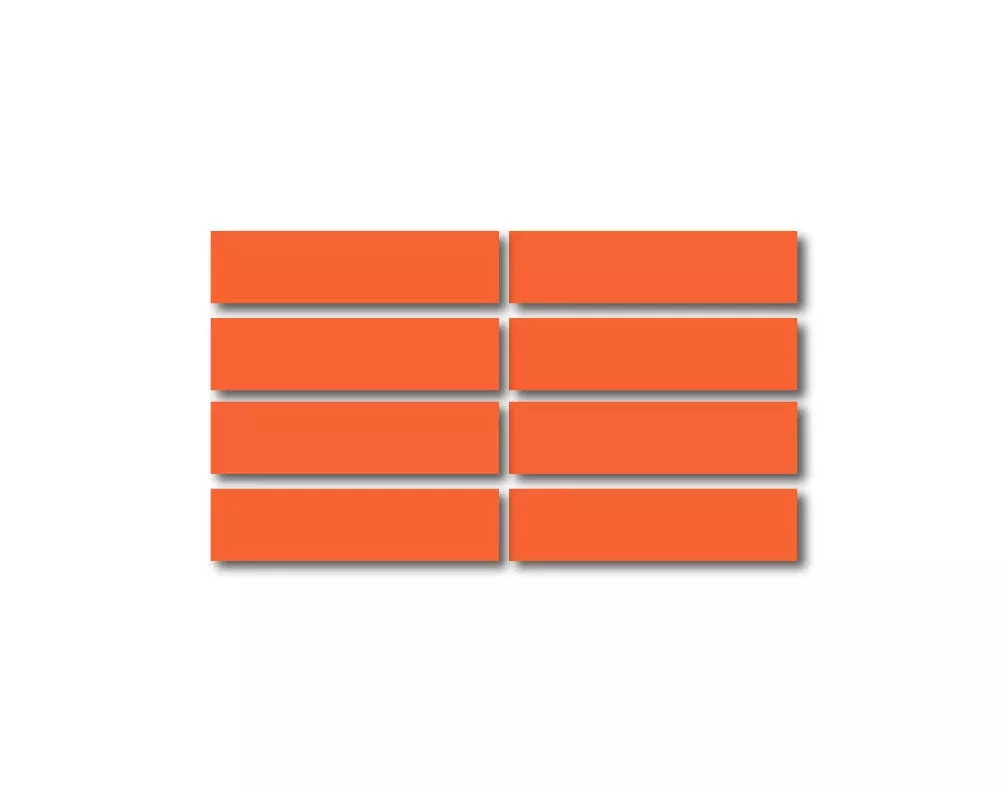 ORANGE REFLECTIVE HELMET BAR 8 PACK