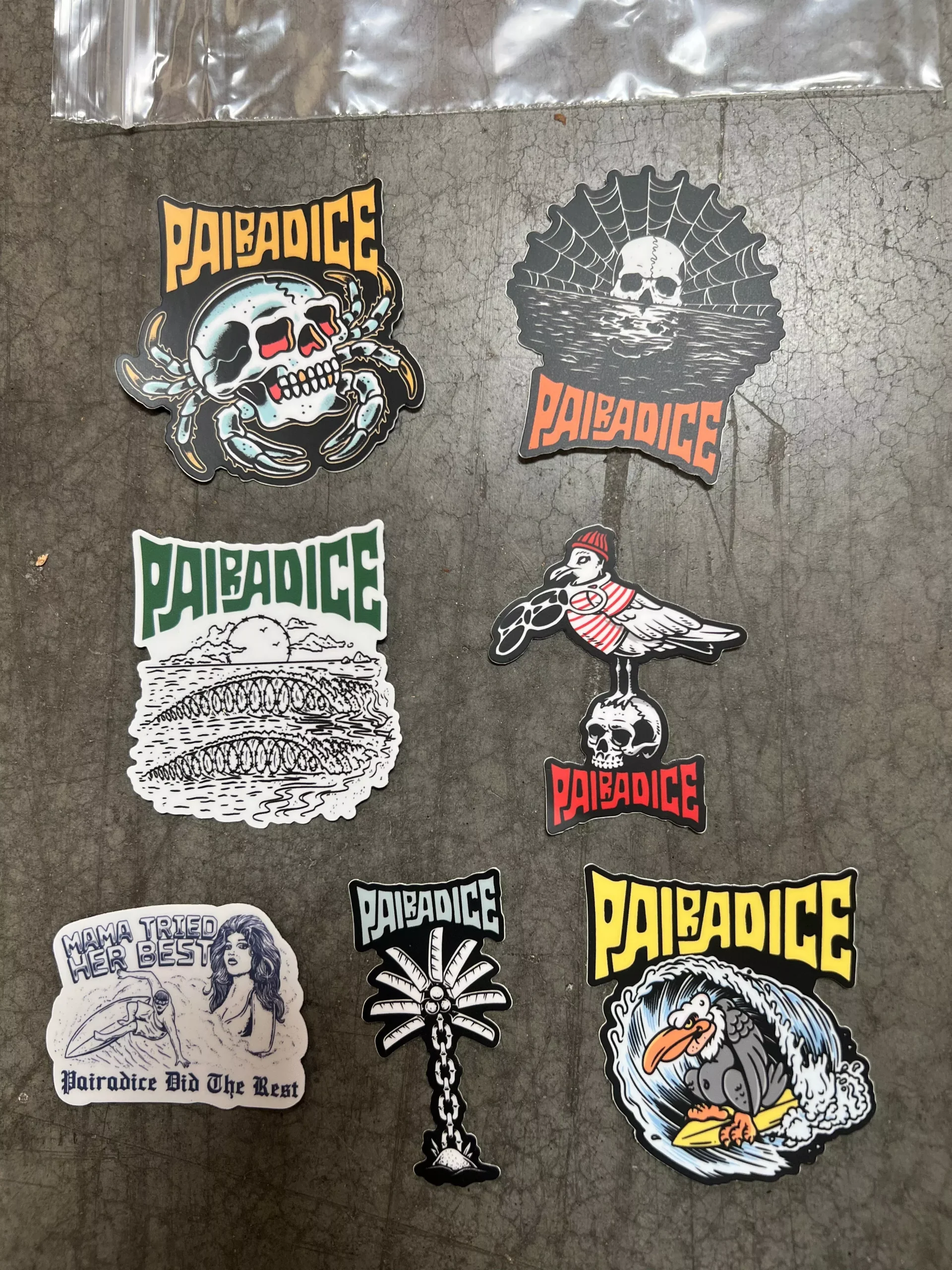 PAIRADICE Sticker Pack (7 Stickers)
