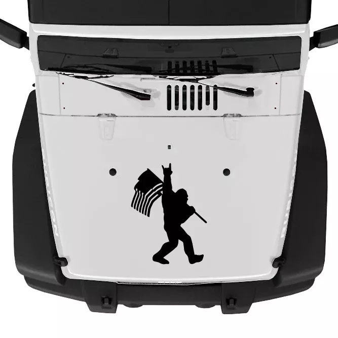 Patriotic Bigfoot Hood Graphic