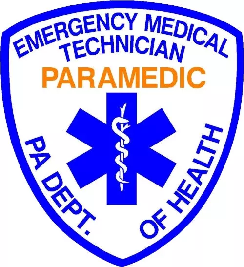 PENNSYLVANIA (PA) PARAMEDIC PATCH WINDOW DECAL