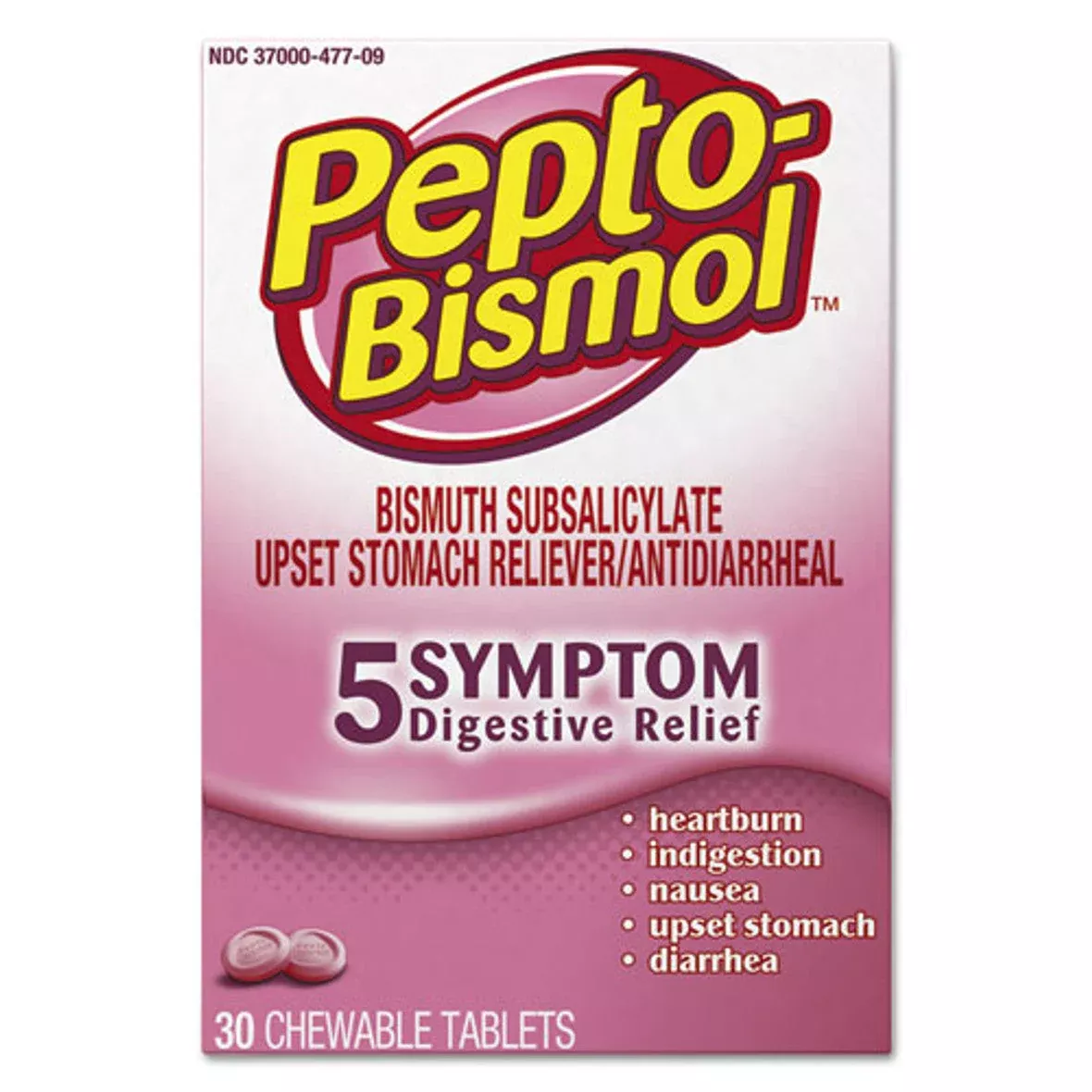 Pepto Bismol 262 mg Original Chewable Tablet, 30 EA