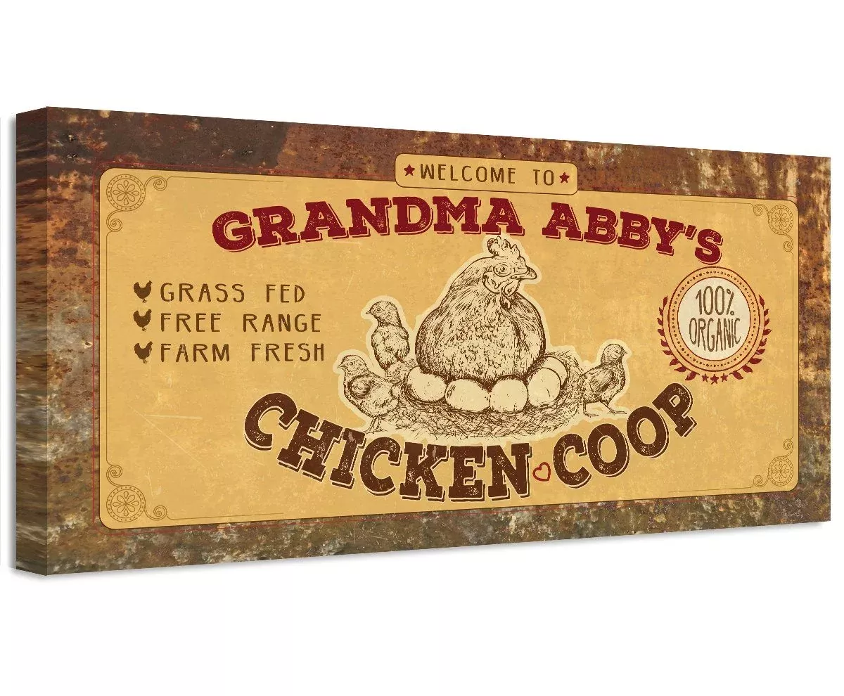 Personalized - Chicken Coop - Canvas