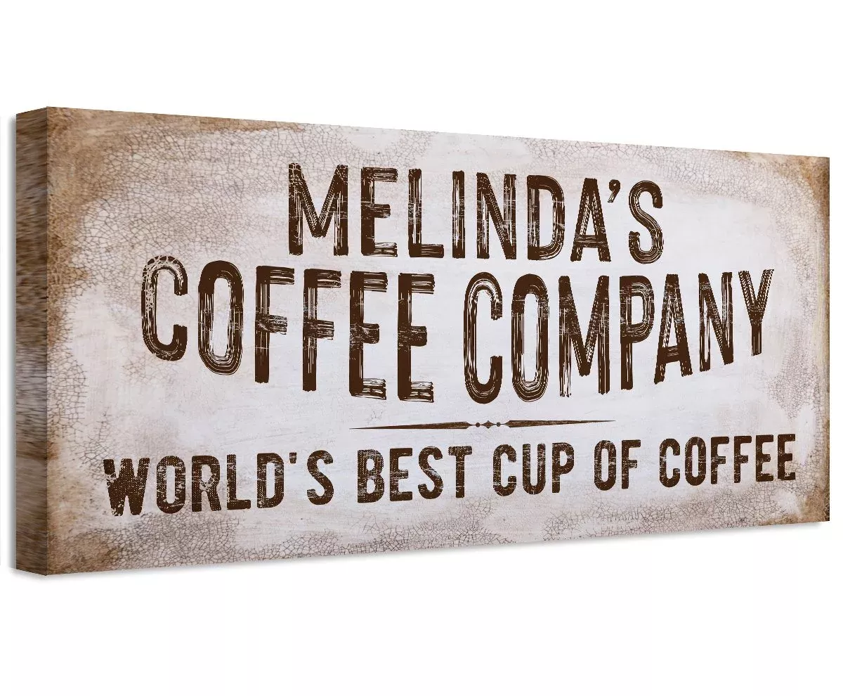 Personalized - Coffee Co - Canvas