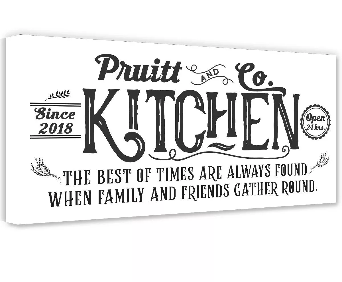 Personalized - Farmhouse Kitchen - Canvas